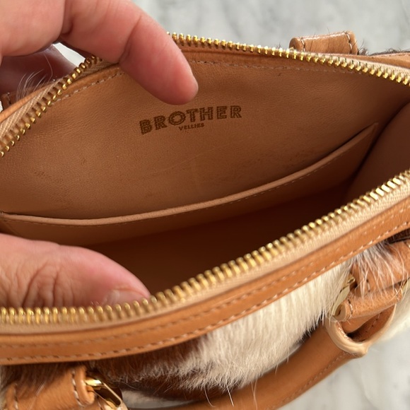 RARE FIND!! MINI BROTHER VELLIES LEATHER AND PONYHAIR BAG! - Picture 7 of 12
